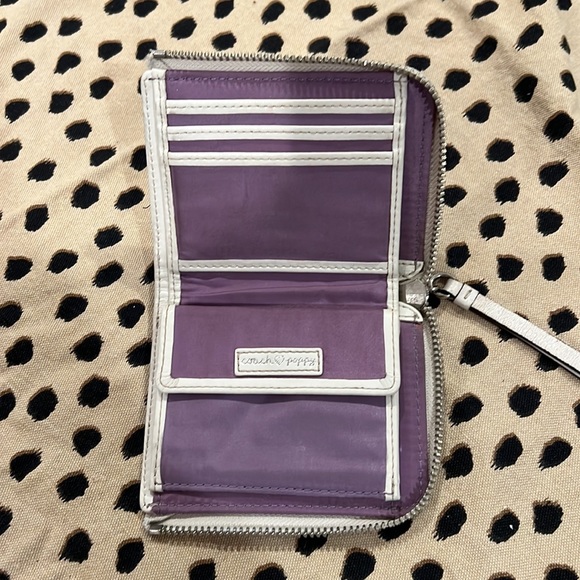 Vintage Coach small white leather wallet - Picture 4 of 6